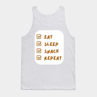 Easily Distracted By Eat Sleep Snack Repeat Tank Top